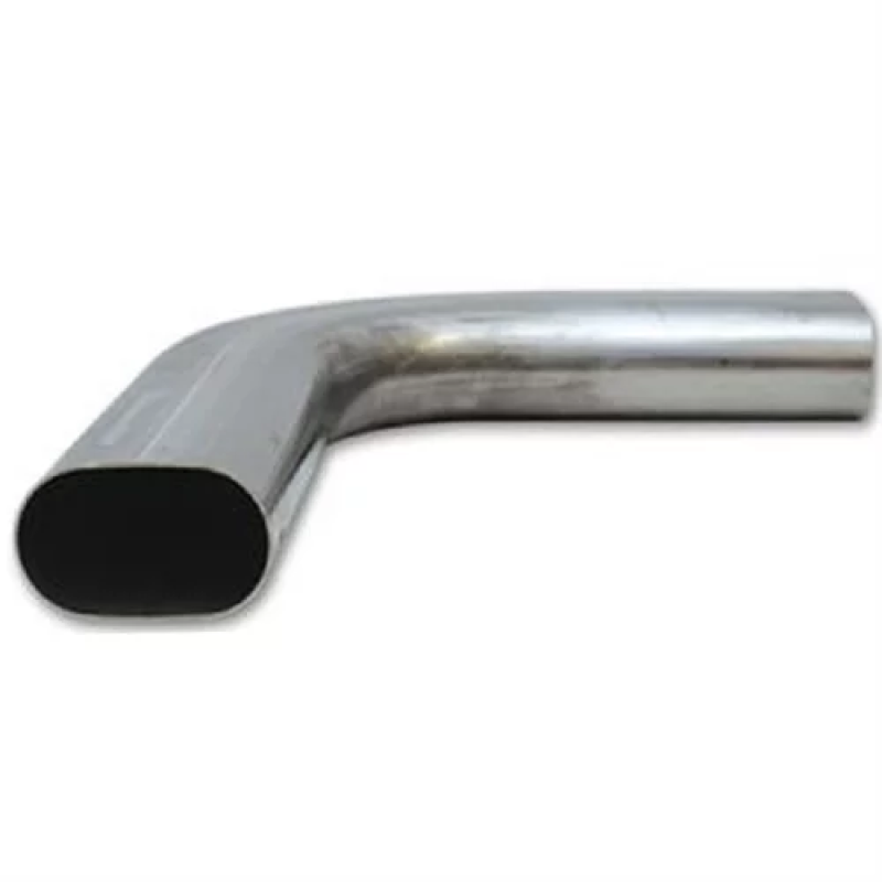 Granatelli 3in Oval Stainless Steel Horizontal 90 Deg Bend 4.5in Bend Radius Tubing - 313537