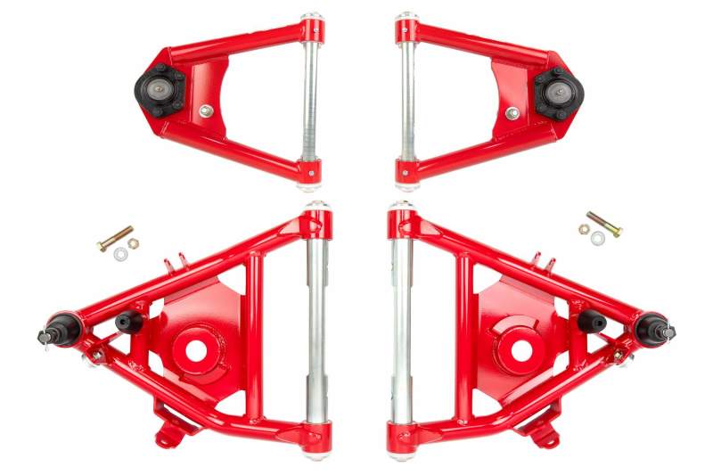 UMI Performance 73-87 GM C10 Street Performance A-Arm Kit - Red - 643233-R