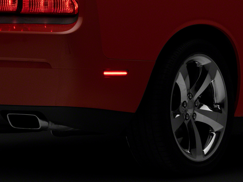 Raxiom 08-14 Dodge Challenger 11-14 Dodge Charger Axial Series LED Rear Side Marker Lights- Smoked - CH7123