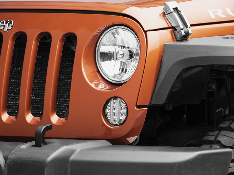 Raxiom 07-18 Jeep Wrangler JK Axial Series LED Front Turn Signals- Clear - J119944