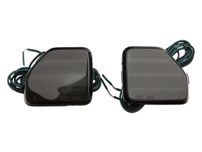 Raxiom 18-23 Jeep Wrangler JL Moab Rubicon Sahara Axial LED Rear Bumper Reflector Lights- Smoked - J134141-JL
