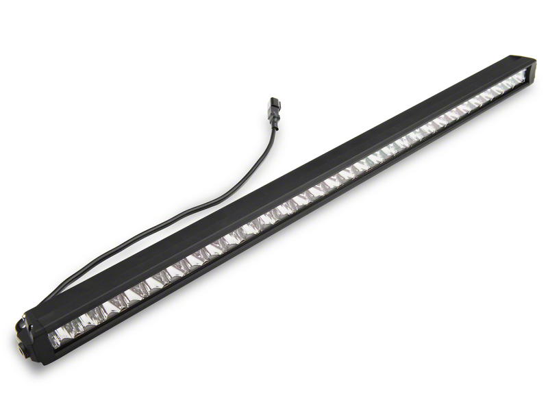 Raxiom 18-23 Jeep Wrangler JL Axial Series 30-In Single Row LED Light Bar w/ Hood Mounting Brackets - J139109