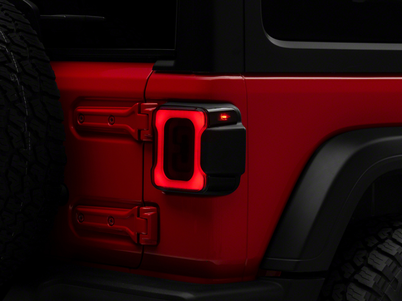 Raxiom 18-23 Jeep Wrangler JL Axial Series Carver LED Tail Lights- Blk Housing (Smoked Lens) - J164243-JL