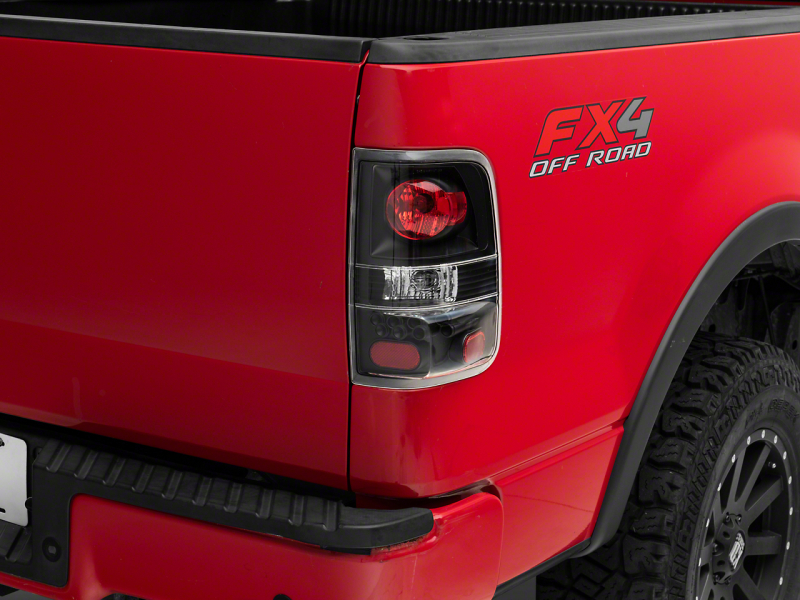 Raxiom 04-08 Ford F-150 Styleside Euro Style Tail Lights- BlkHousing - Red/Clear Lens - T542841