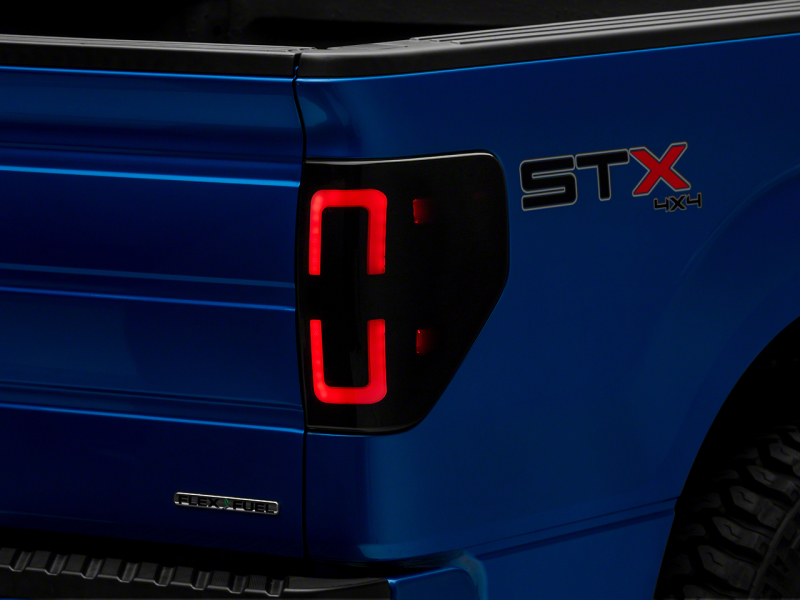 Raxiom 09-14 Ford F-150 Styleside Axial Series LED Tail Lights w/ Halo- Blk Housing (Smoked Lens) - T565679