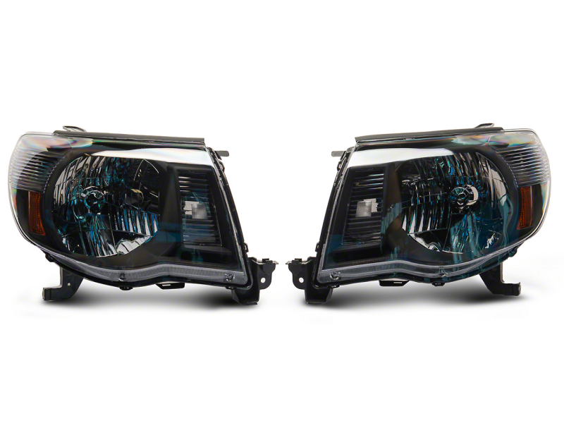 Raxiom 05-11 Toyota Tacoma Axial Series OE Replacement Headlights- Blk Housing (Clear Lens) - TT26260