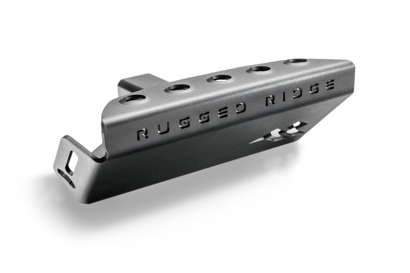 Rugged Ridge 07-23 Jeep Wrangler JK/JKU/JL/JLU & 20-23 Gladiator Hitch Skid Plate 2in. Rec - Tex Blk - 18013.01