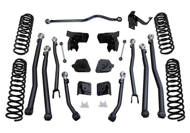 Superlift 07-18 Jeep Wrangler JK 4in Long Arm Kit - Shadow Shocks - K201