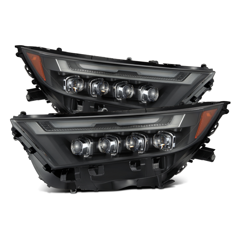 AlphaRex 19-23 Toyota RAV4 (High Trim) NOVA LED Projector Headlights Black - 880870