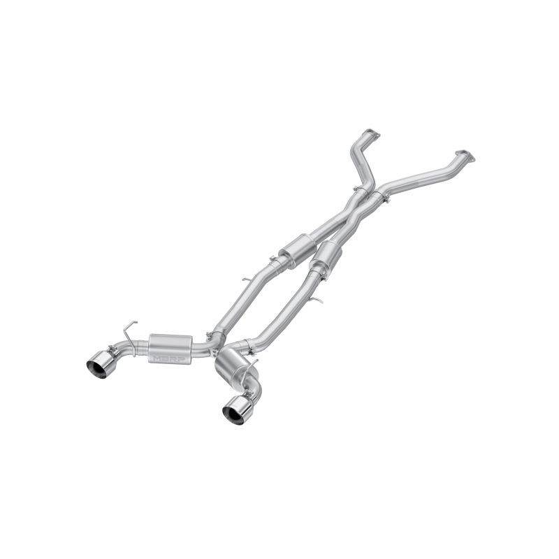 MBRP 23-24 Nissan Z 3.0L Armor Pro T304 Stainless Steel 3in Cat-Back Dual Rear Exit w/ 5in OD Tips - S4408304