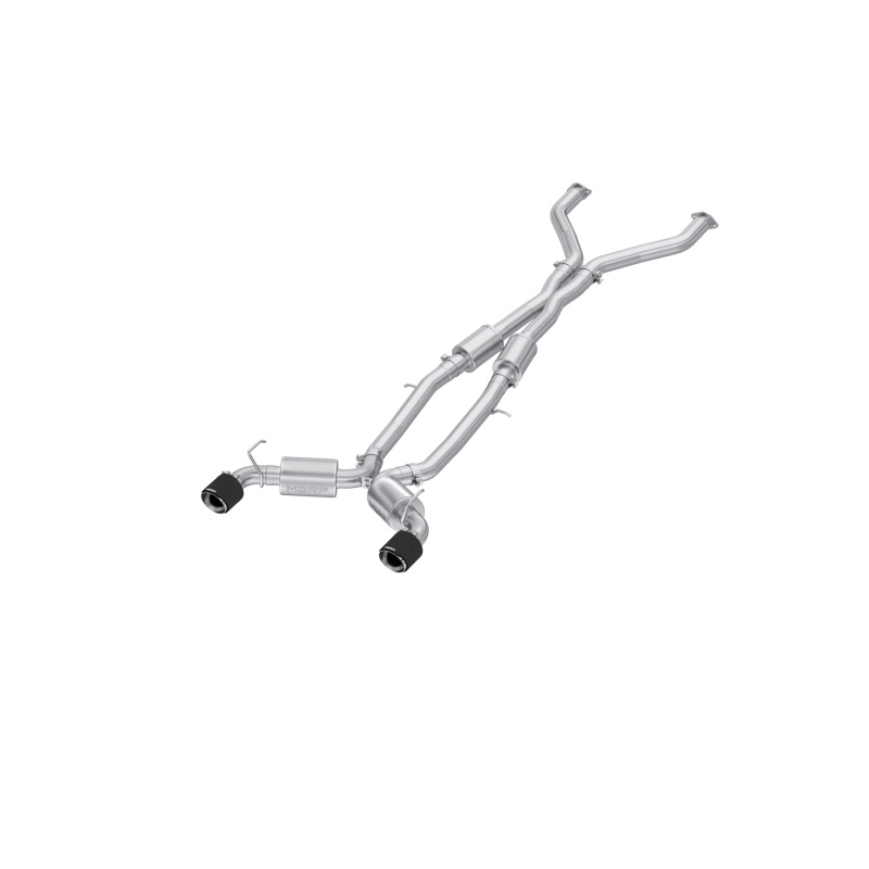 MBRP 23-24 Nissan Z 3.0L Armor Pro T304 Stainless Steel 3in Cat-Back Dual Rear Exit w/ 5in OD CF Tip - S44083CF