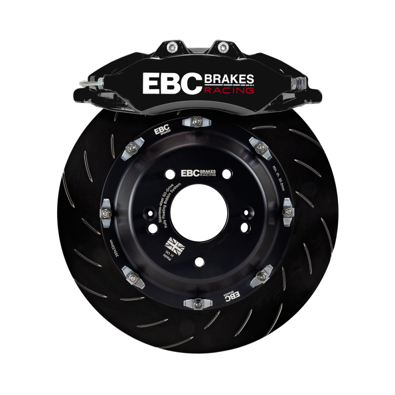 EBC Racing 2019+ Toyota GR Supra Black Apollo-6 Calipers 380mm Rotors Front Big Brake Kit - BBK042BLK-1