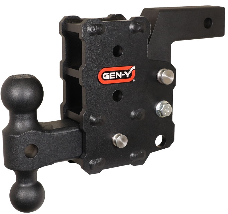 Gen-Y Phantom Flip 2in Shank 6in Drop 1200lb TW 12K Hitch w/GH-044 Dual-Ball Mount - GH-15011