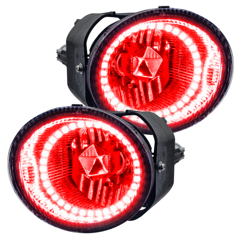 Oracle Lighting 01-02 Nissan Frontier Pre-Assembled LED Halo Fog Lights -Red - 8904-003