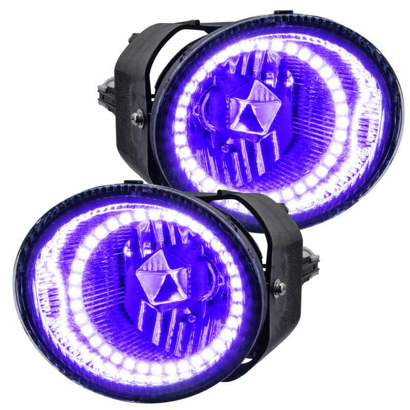 Oracle Lighting 01-02 Nissan Frontier Pre-Assembled LED Halo Fog Lights -UV/Purple - 8904-007