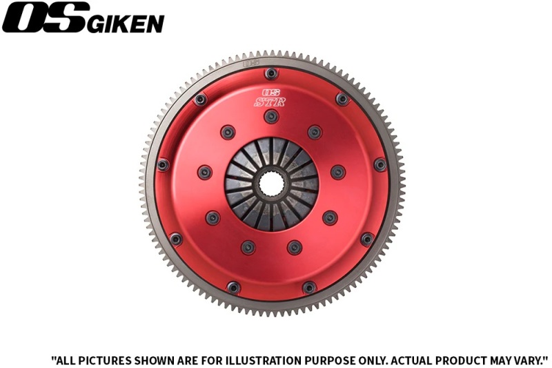 OS Giken Nissan Skyline BNR34 Dampened Twin Plate Clutch w/ Soft Diaphragm (Move Alt Kit Incl) - NS221-BJ6