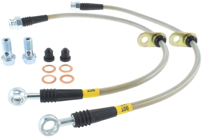 StopTech 07-09 Ford Edge / 07-09 Lincoln MKX Stainless Steel Front Brake Lines - 950.61009