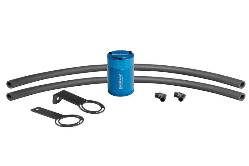 Volant Universal 5/8in Connection 3oz Aluminum Oil Catch Can w/Mounting Bracket - Blue - VC0017