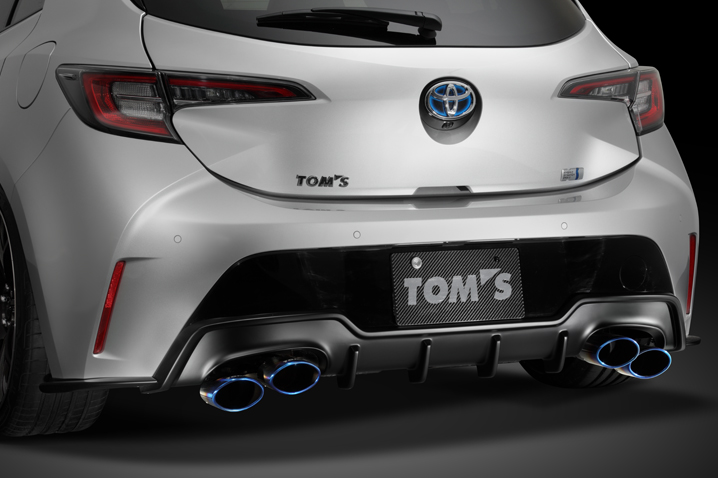 TOM'S RACING Toyota Corolla Hatchback 2019-2022 Sport Rear Bumper Diffuser FRP:Unainted）