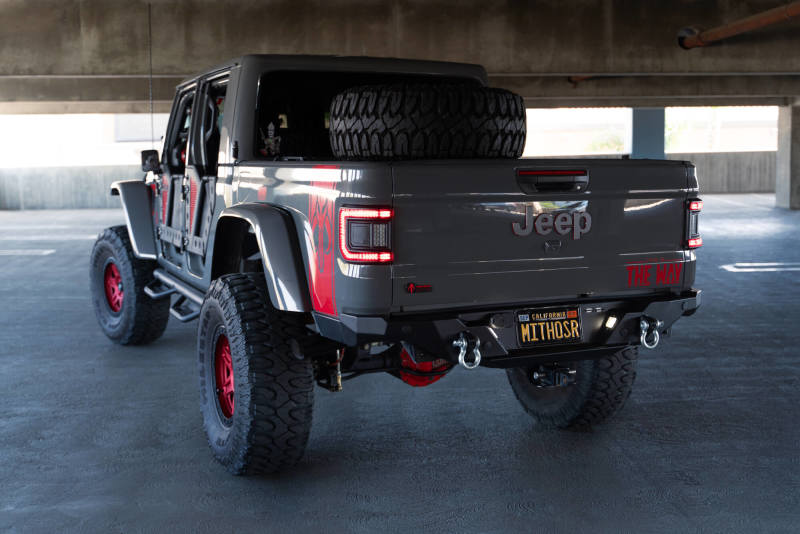 DV8 Offroad 20-23 Jeep Gladiator JT FS-15 Series Rear Bumper - RBGL-11