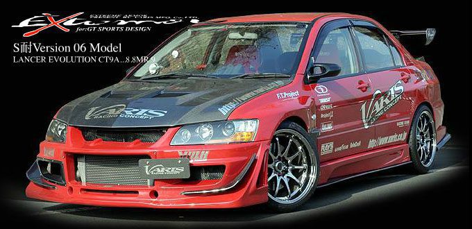 VARIS VARIS ’06 SUPER TAIKYU CARBON SIDE SKIRTS WITH UNDER SECTION FOR 2003-05 MITSUBISHI EVO VII/VIII [CT9A] VAMI-064