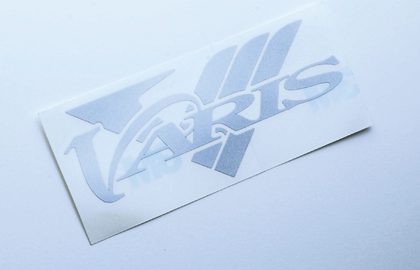 VARIS “V-MARK” DECAL, SILVER