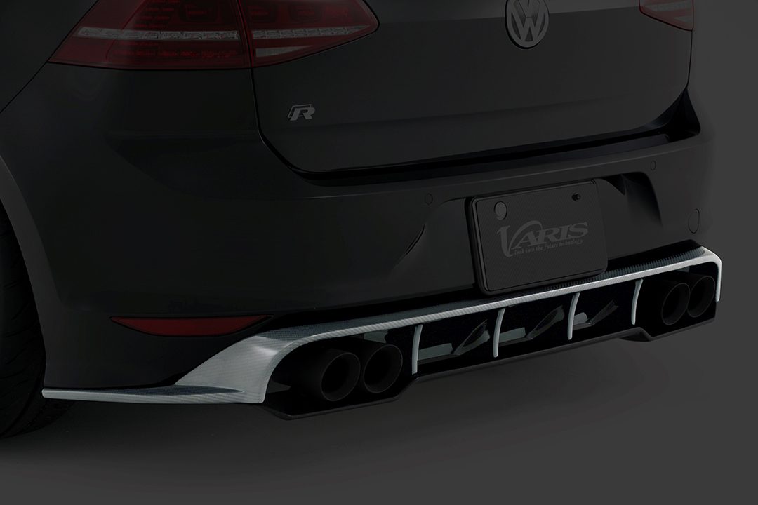 VARIS REAR UNDER DIFFUSER FOR 2015-19 VW GOLF R [MK VII] VAW-004C