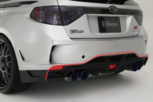 VARIS ULTIMATE REAR BUMPER SIDE SPLITTER FIN SET FOR 2008-14 SUBARU WRX [GRB] VASU-180