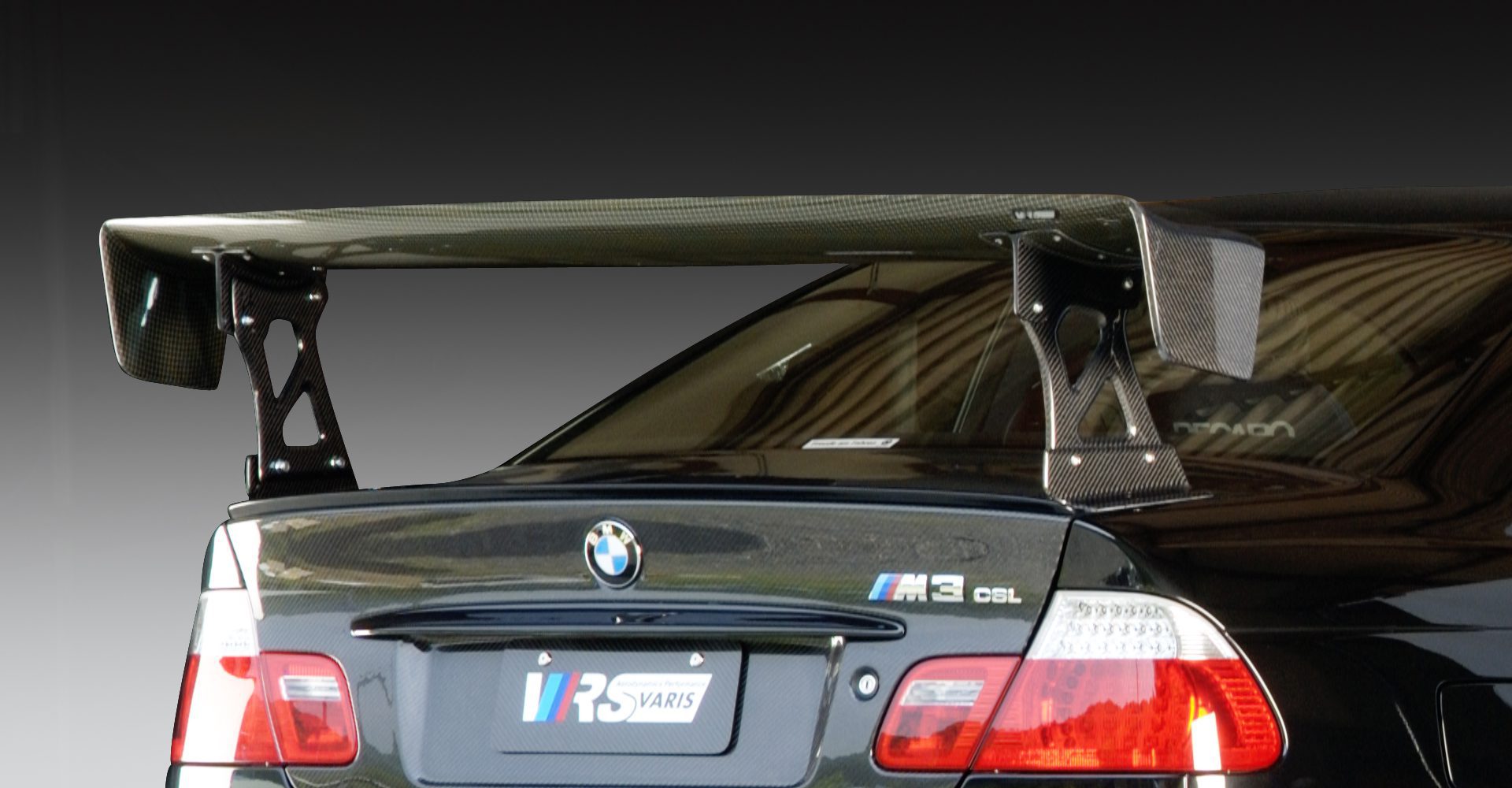 VRS GT WING, HYPER NARROW, FULL CARBON FOR 1999-2006 BMW M3 [E46] VGW04-127-AC46