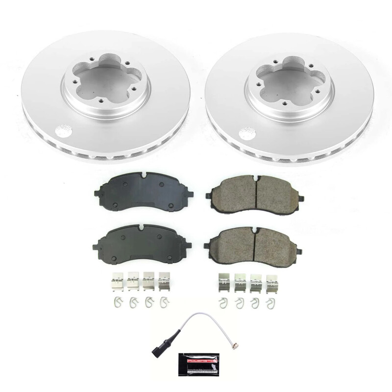 Power Stop 2022 Ford Transit-350 Front Z17 Coated Brake Kit - CRK8986