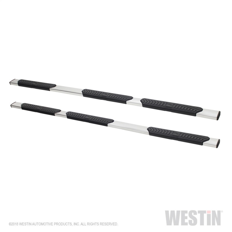 Westin 14-17 Chevrolet Silverado 1500 Double Cab 78.9in Bed R5 Nerf Step Bars - Polished Stainless - 28-534590