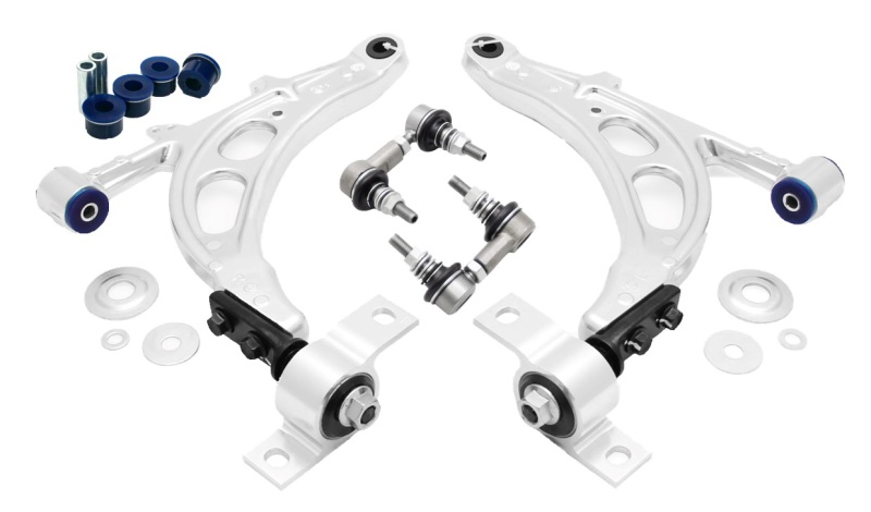 SuperPro 02-05 Subaru Impreza WRX / 04-06 WRX STI Front Lower Alloy Control Arm Kit - ALOY0020K