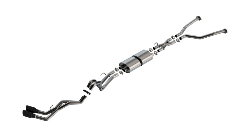 Borla 22-24 Toyota Tundra 3.4L V6 (Inc. Hyb.) Ext. Cab/STD Bed/145.7in WB ATAK Cat-Back - Blk Chrm - 140940BC