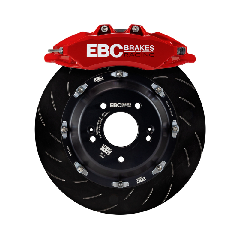 EBC Racing 20-23 Volkswagen Golf R Red Apollo-6 Calipers 380mm Rotors Front Big Brake Kit - BBK033RED-2