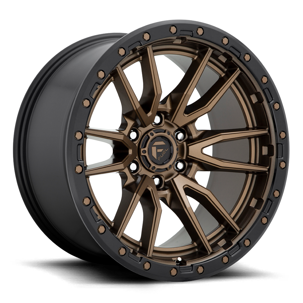 FUEL REBEL 20X9 6X135 87.1 ZDB +20 Bronze w/ Black Lip