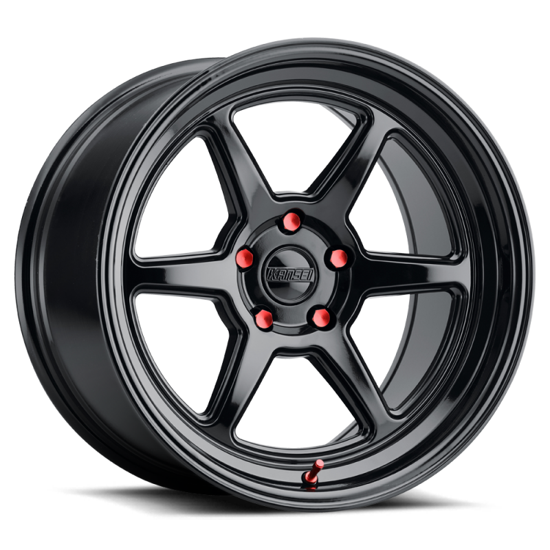 Kansei K14B Roku 18x10.5in / 5x100 BP / 12mm Offset / 66.56mm Bore - Gloss Black Wheel - K14B-181516+12