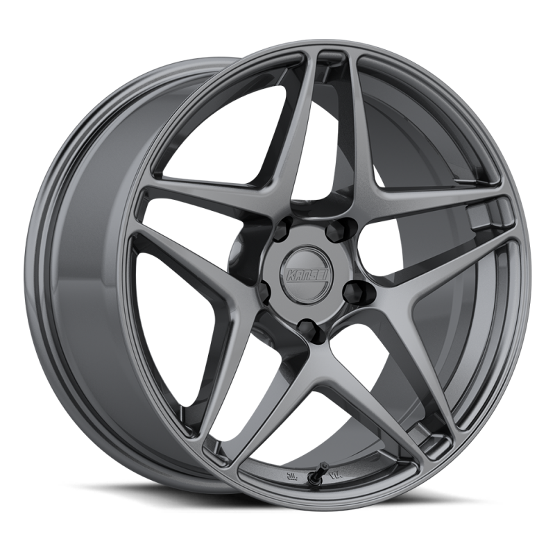 Kansei K15G Astro 19x8.5in / 5x114.3 BP / 35mm Offset / 73.1mm Bore - Gunmetal Wheel - K15G-198512+35