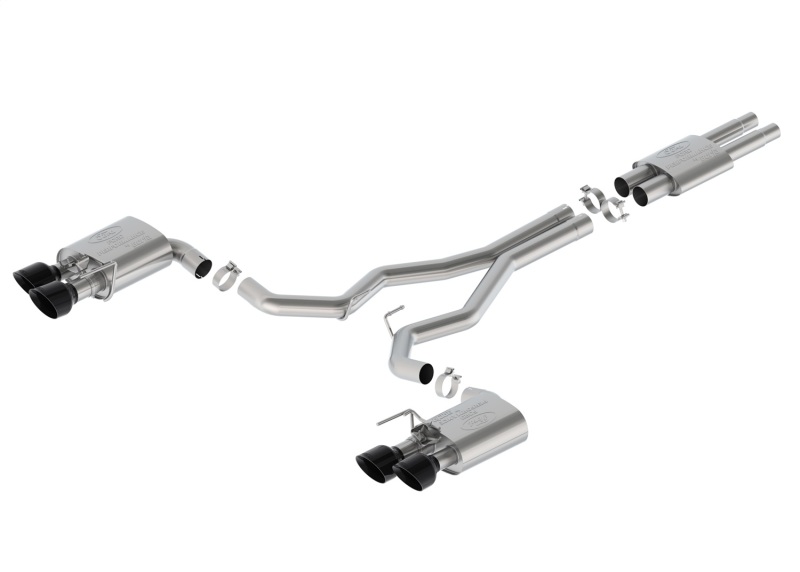 Ford Racing 2024 Mustang Dark Horse 5.0L Cat-Back Sport Active Exhaust - Black Tip - M-5200-DHS