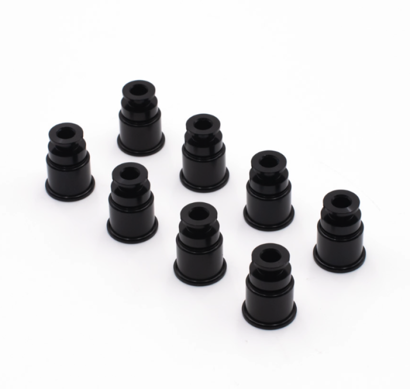 BLOX Racing 14mm Adapter Top (1/2in) w/Viton O-Ring & Retaining Clip (Set of 8) - BXEF-AT-14S-8