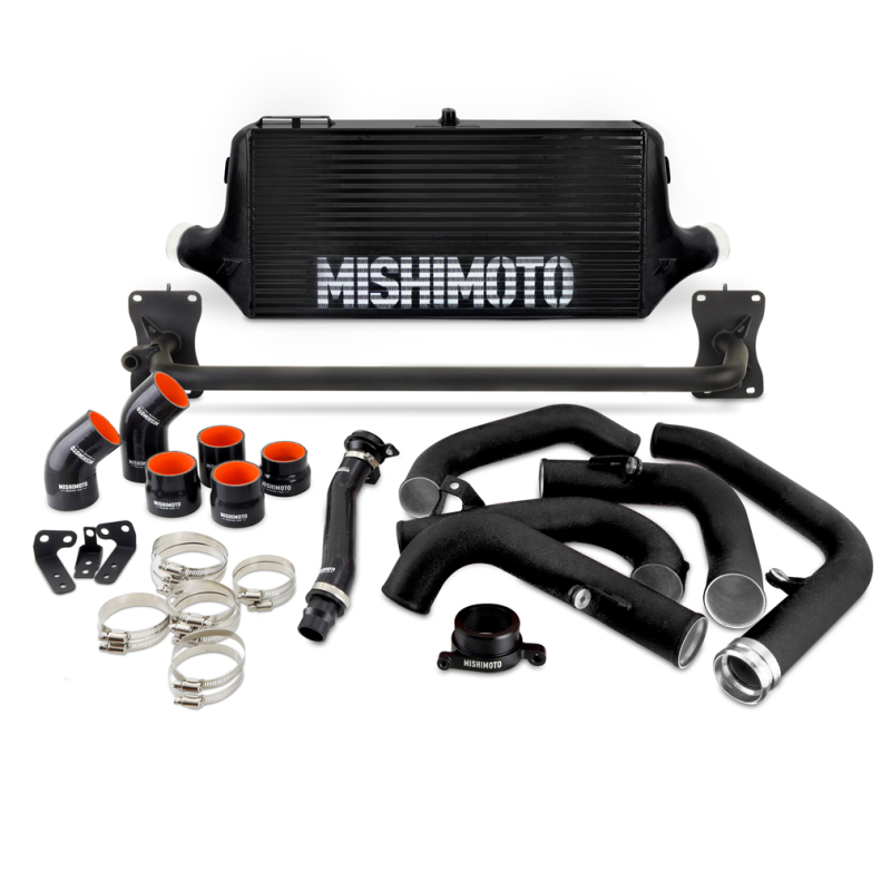 Mishimoto 2022+ WRX Front Mount Intercooler Kit BK Core MWBK Pipes - MMINT-WRX-22BKBK