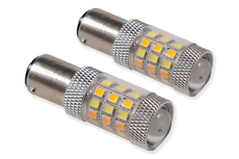 Diode Dynamics 1157 LED Bulb HP24 Dual-Color LED - Cool - White (Pair) - DD0012P