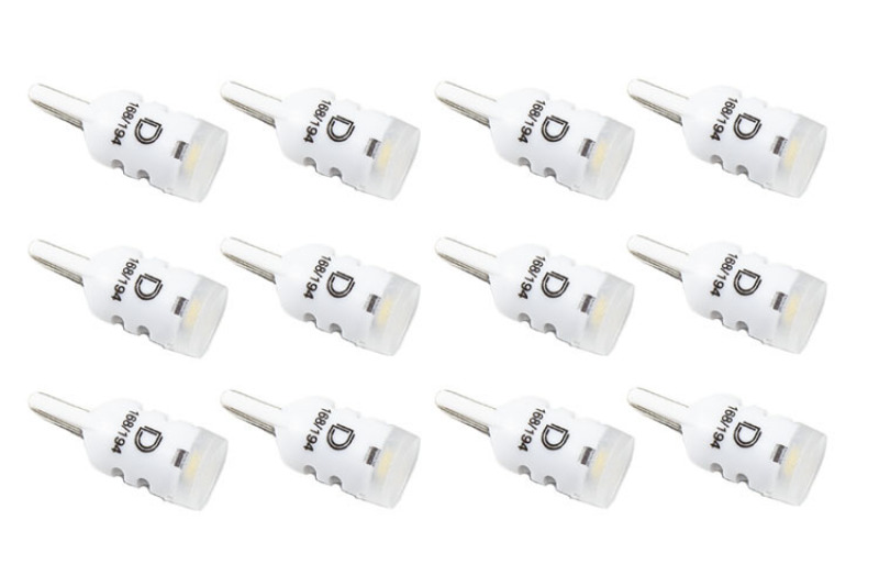 Diode Dynamics 194 LED Bulb HP3 LED - Cool - White Set of 12 - DD0024TW