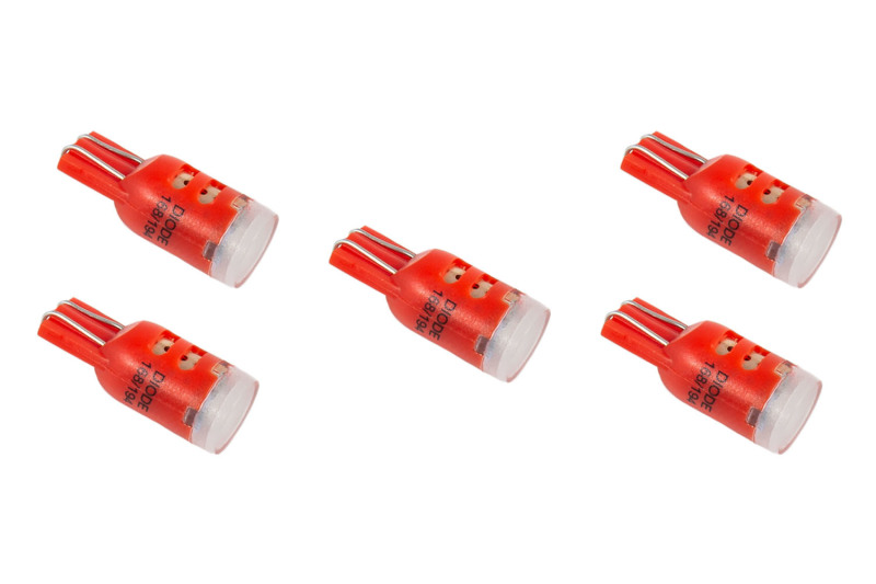 Diode Dynamics 194 LED Bulb HP5 - Red (five) - DD0030F