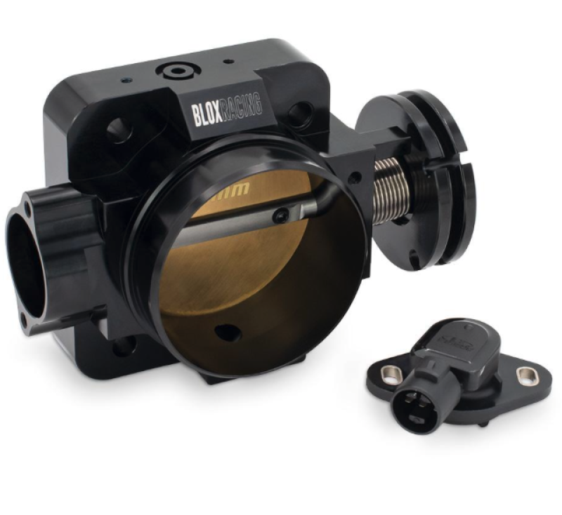 BLOX Racing Honda B/D/H/F Series Engines 70mm Black Billet Throttle Body V2 - BXIM-00202-BK-V2