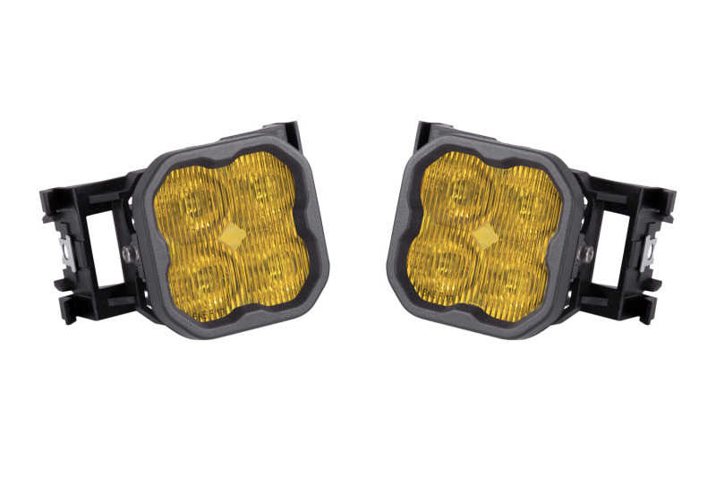 Diode Dynamics SS3 Type X LED Fog Light Kit - Yellow SAE Fog Sport - DD6547