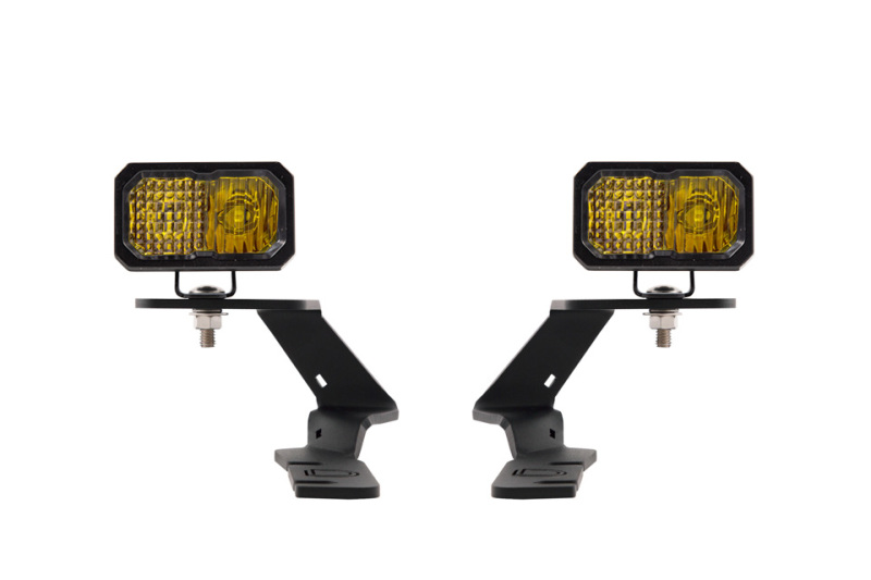 Diode Dynamics 19-21 Ford Ranger Stage Series 2in LED Ditch Light Kit - Sport Yellow Combo - DD6588