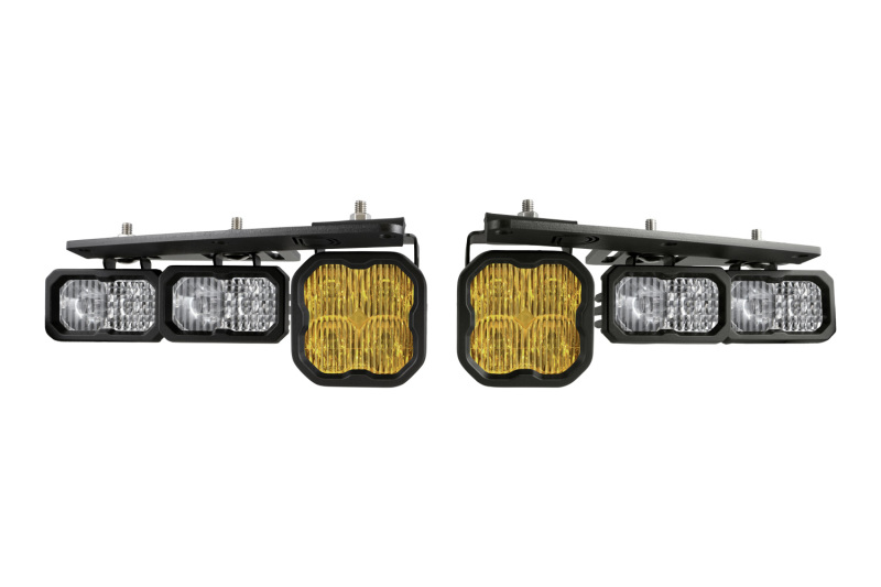 Diode Dynamics 2021 Ford Bronco Stage Series Fog Pocket Kit - Yellow Pro - DD7181