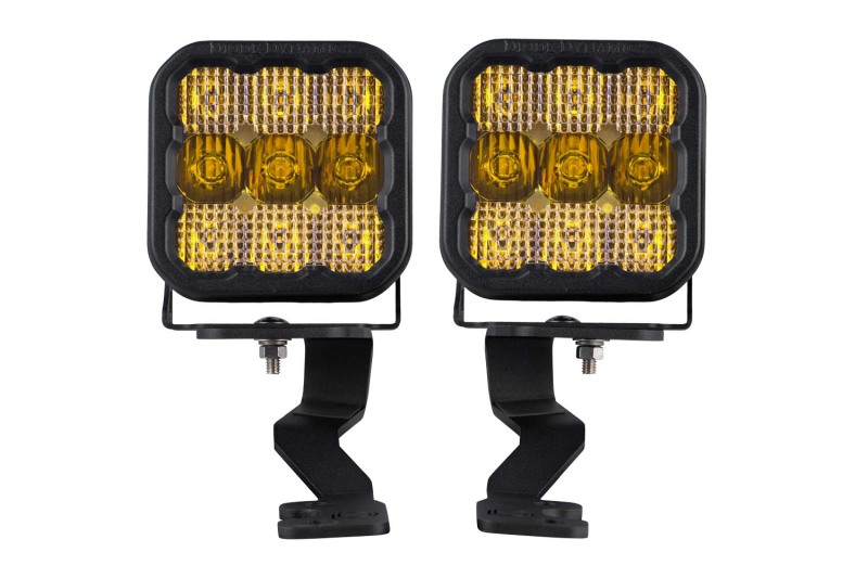 Diode Dynamics 2022 Toyota Tundra SS5 Pro Stage Series Ditch Light Kit - Yellow Combo - DD7400