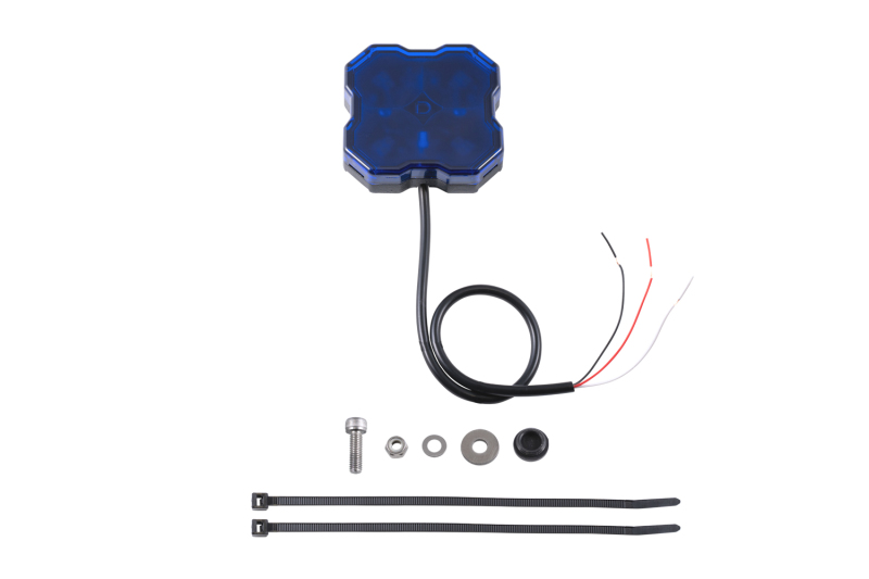 Diode Dynamics Stage Series Single Color LED Rock Light - Blue Hookup (one) - DD7433