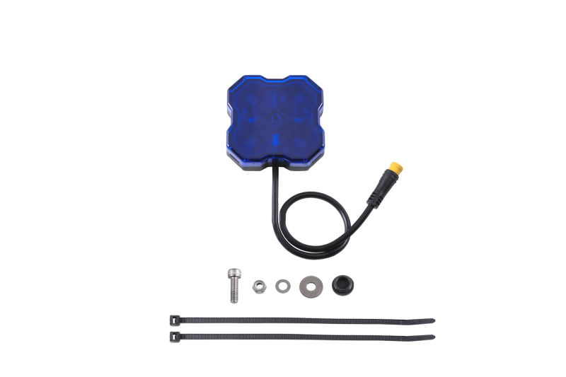 Diode Dynamics Stage Series Single Color LED Rock Light - Blue M8 (one) - DD7439